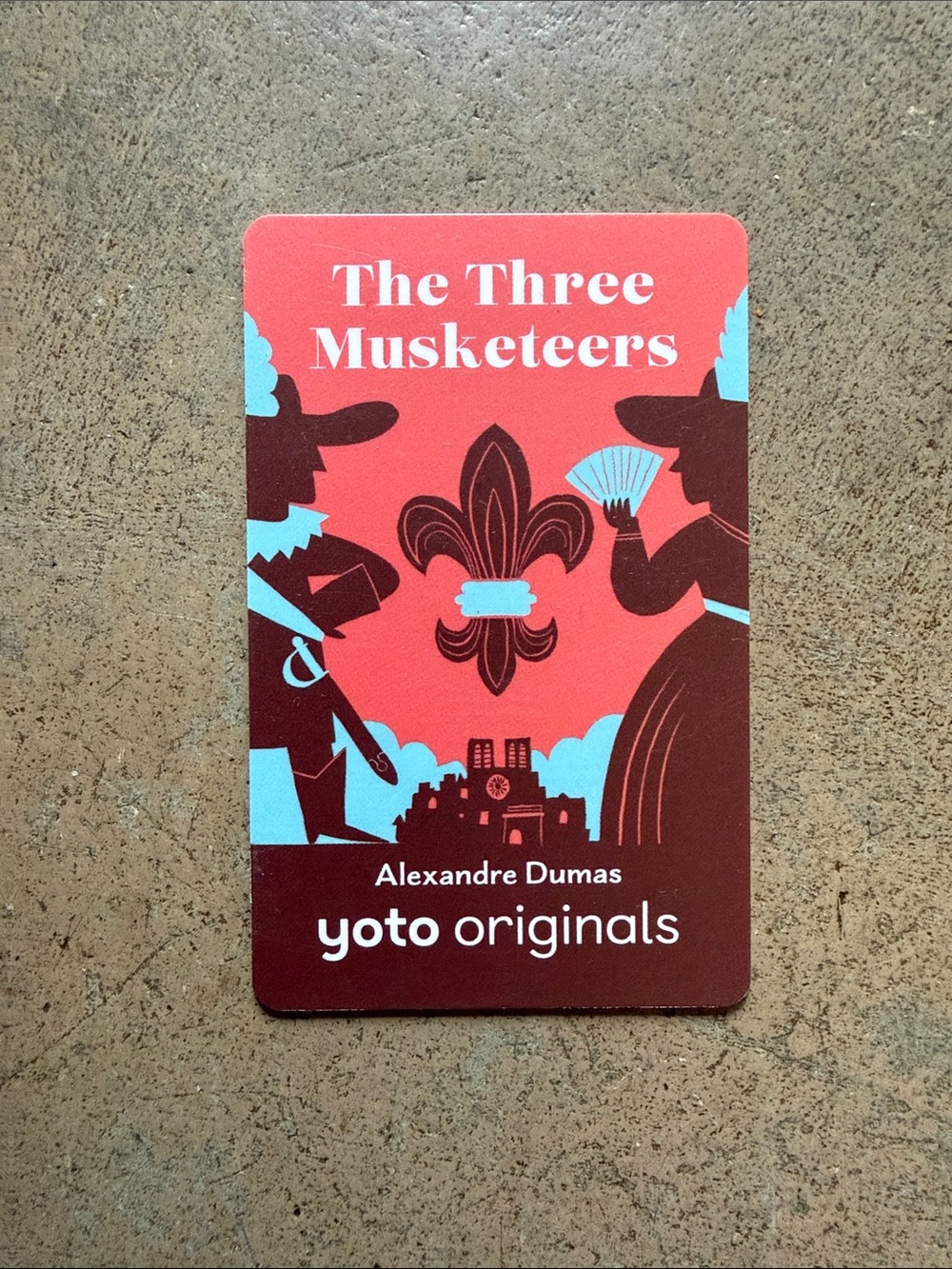 The Three Musketeers Kids Audio Card - Red